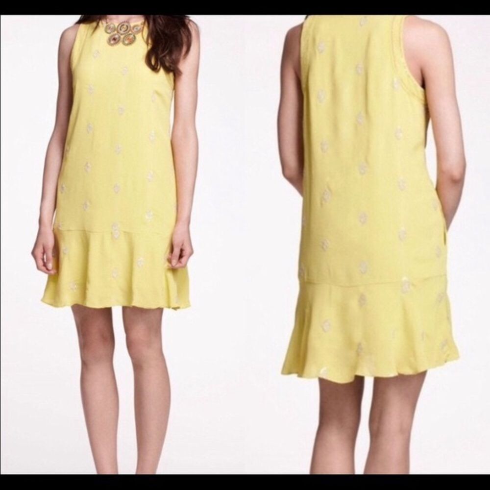 Anthropologie Leifnotes shift sequin details dress